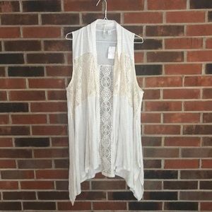 Ivory Breeze Lace Vest